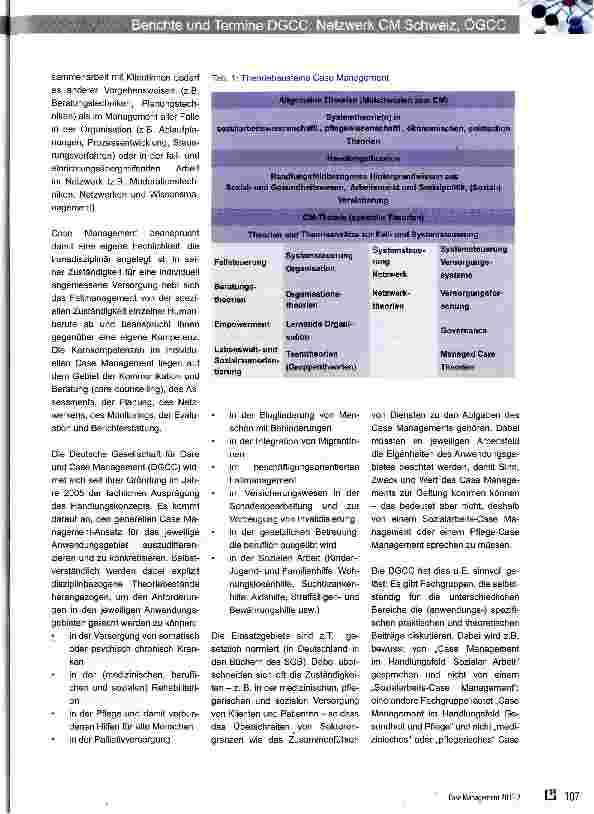 Vorschauseite 2: Kontrovers: Verortung von Case Management-oder: Warum CM nicht einer Disziplin „gehört