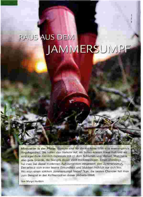 Vorschauseite 1: Raus aus dem Jammersumpf