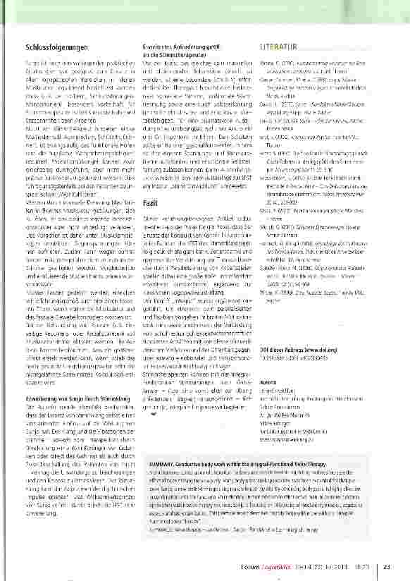 Vorschauseite 6: Konduktive Körperarbeit Sanjo in der Integral-Funktionalen Stimmtherapie
