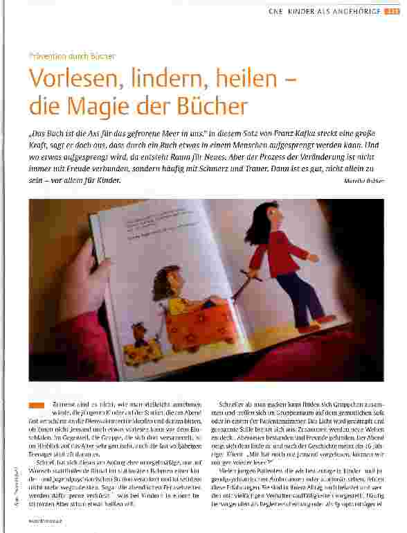 Vorschauseite 1: Vorlesen, lindern, heilen -die Magie der Bücher