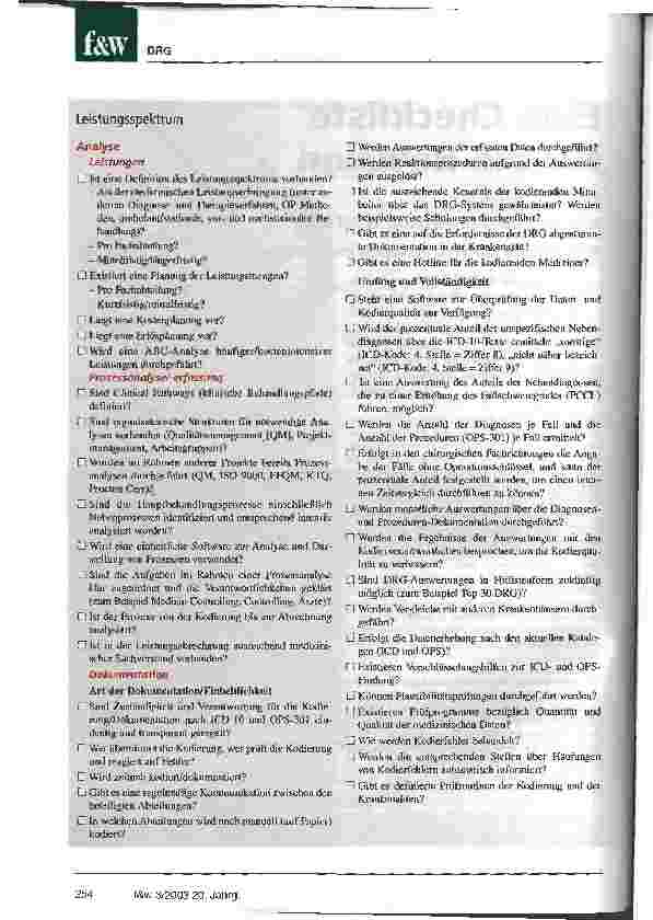 Vorschauseite 2: Eine Checkliste für die Revision zur Einführung des neuen Vergütungssystems Arbeitskreis Interne Revision im Krankenhaus