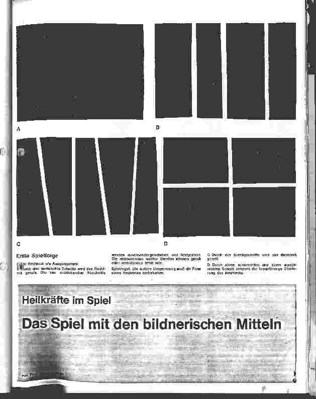 Vorschauseite 1: Heilkräfte im Spiel Das Spiel mit den bildnerischen Mitteln