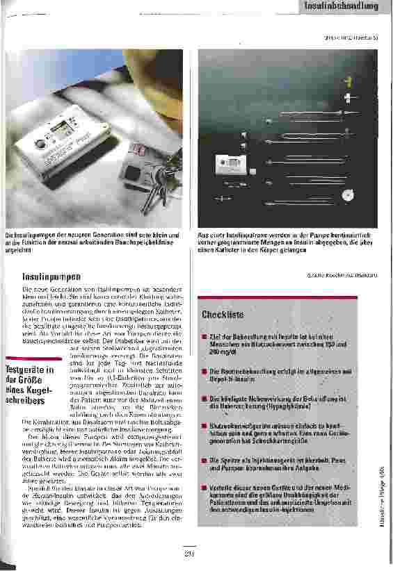 Vorschauseite 4: Pens und Pumpen Insulin-Behandlung und Injektionsgeräte