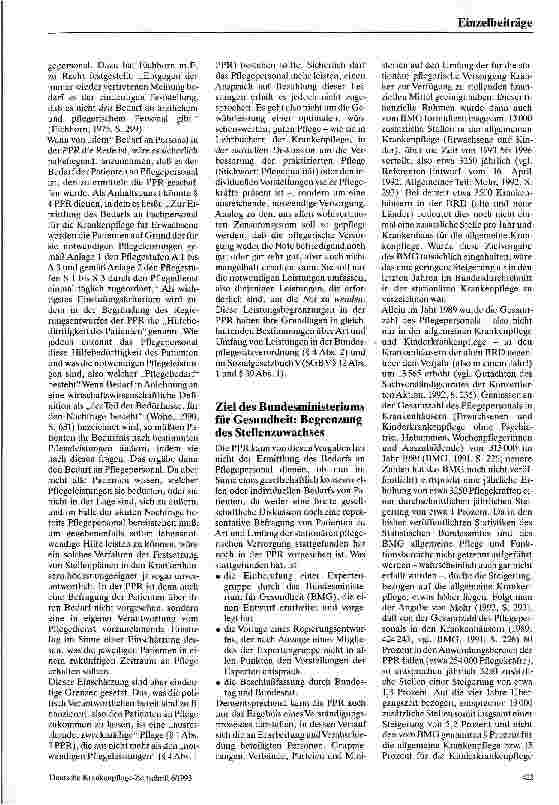 Vorschauseite 2: Pflege-Personalregelung: Nicht Bedarfsermittlung, sondern Ressourcenzuteilung