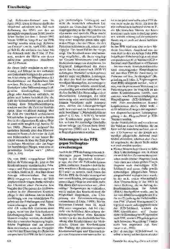 Vorschauseite 3: Pflege-Personalregelung: Nicht Bedarfsermittlung, sondern Ressourcenzuteilung