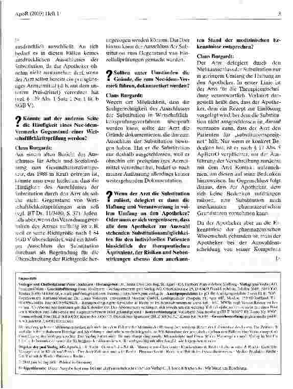 Vorschauseite 3: Risiken der Aut-idem-Regelung für alle Beteiligten