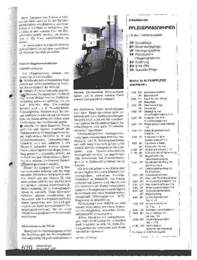 Vorschauseite 6: Hygienemaßnahmen auf Pflegestationen (II)