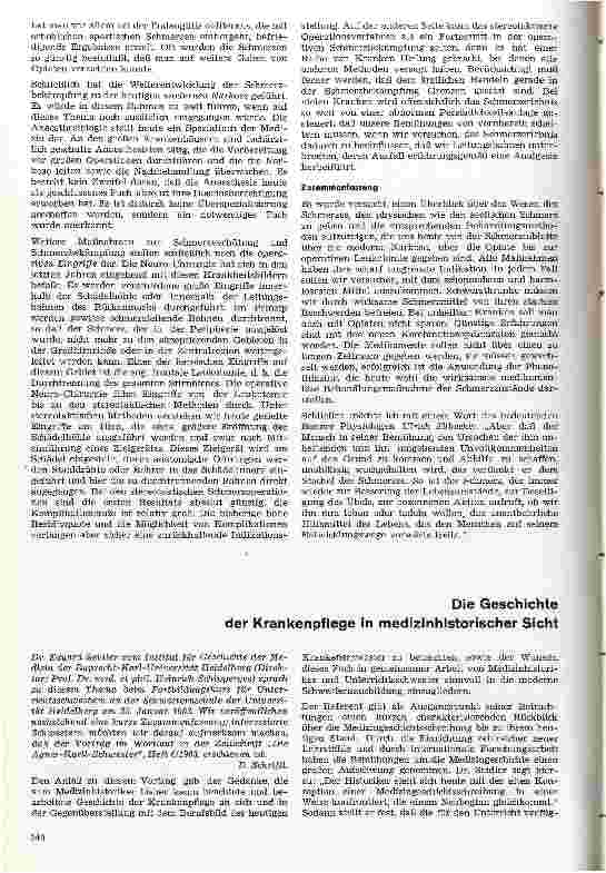 Vorschauseite 1: Die Geschichte der Krankenpflege in medizinhistorischer Sicht