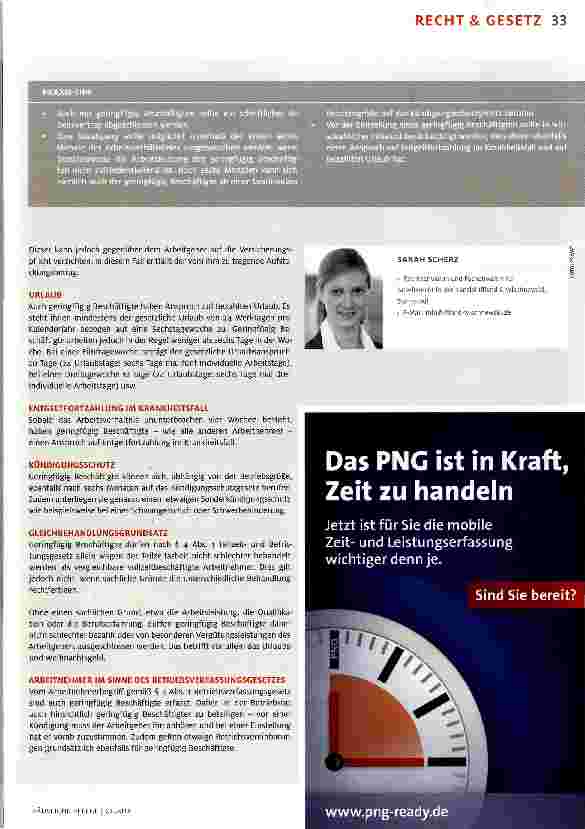 Vorschauseite 2: Auch Minijobber haben Anspruch auf Urlaub