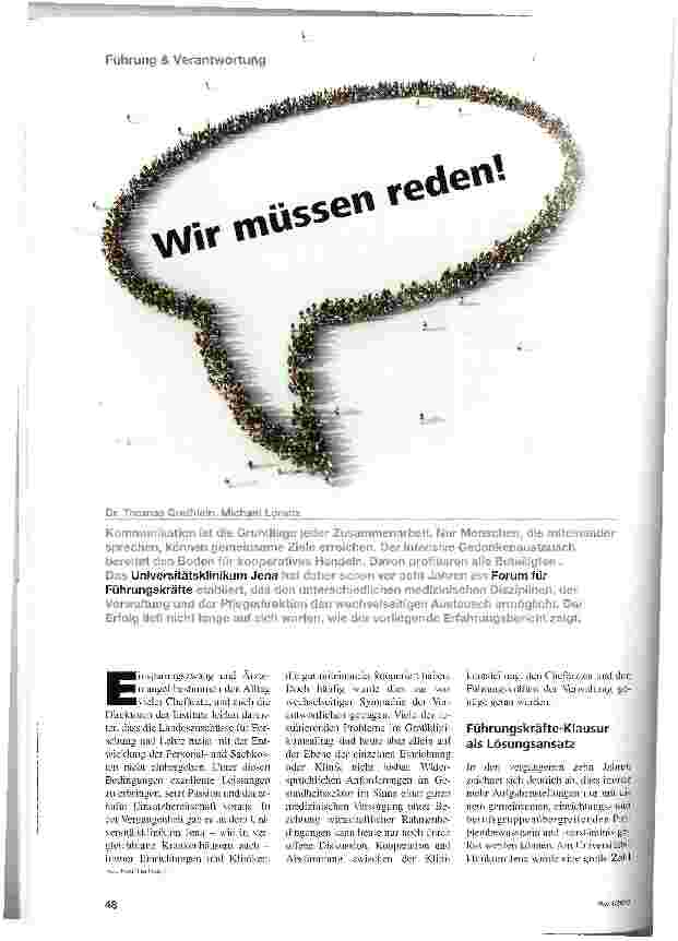 Vorschauseite 1: Wir müssen reden