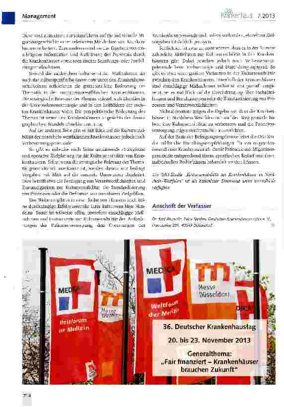 Vorschauseite 5: Das migrantenfreundliche Krankenhaus