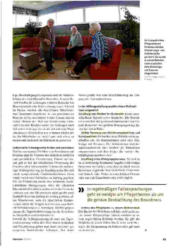 Vorschauseite 2: Beziehungsarbeit statt Pflegeroutine