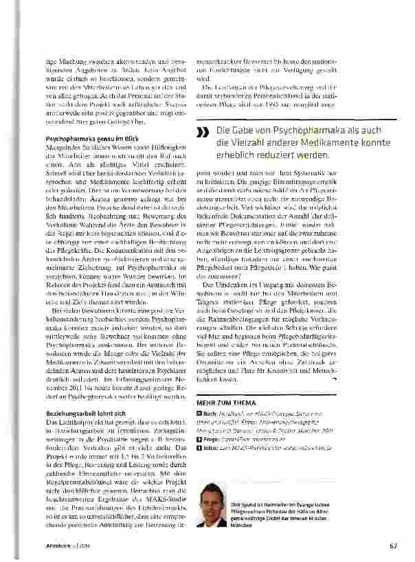 Vorschauseite 4: Beziehungsarbeit statt Pflegeroutine