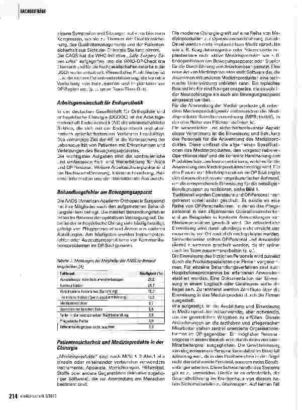 Vorschauseite 2: Patientensicherheit in der Chirurgie