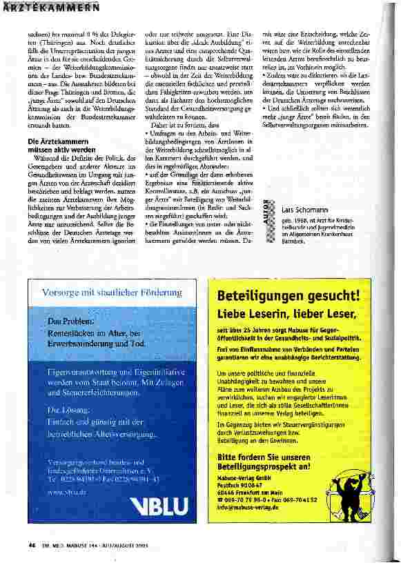Vorschauseite 3: Was tun die Ärztekammern gegen Ausbeutung?