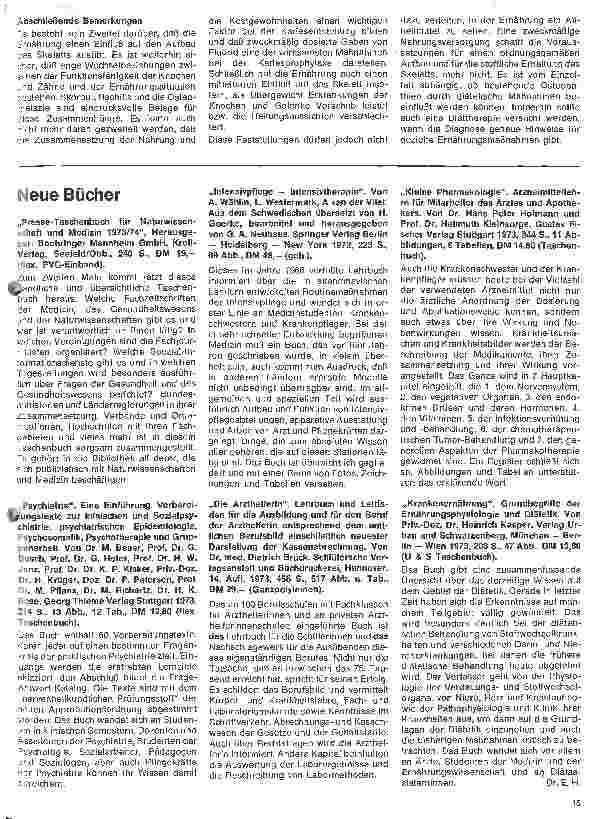 Vorschauseite 4: Grundzüge der Ernährung des gesunden Menschen 56. Folge: Einfluß der Ernährung auf Gesundheit und Leistungsfähigkeit