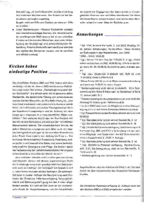 Vorschauseite 3: Sterben - aber wie?