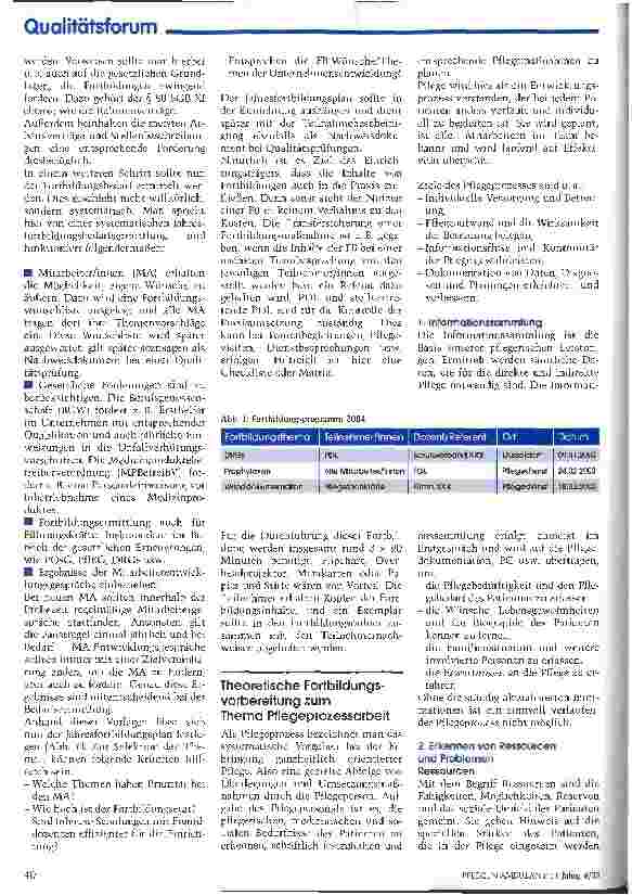 Vorschauseite 2: Nützliche Konzepte für In-House-Schulungen Teil 2: Pflegeprozessarbeit