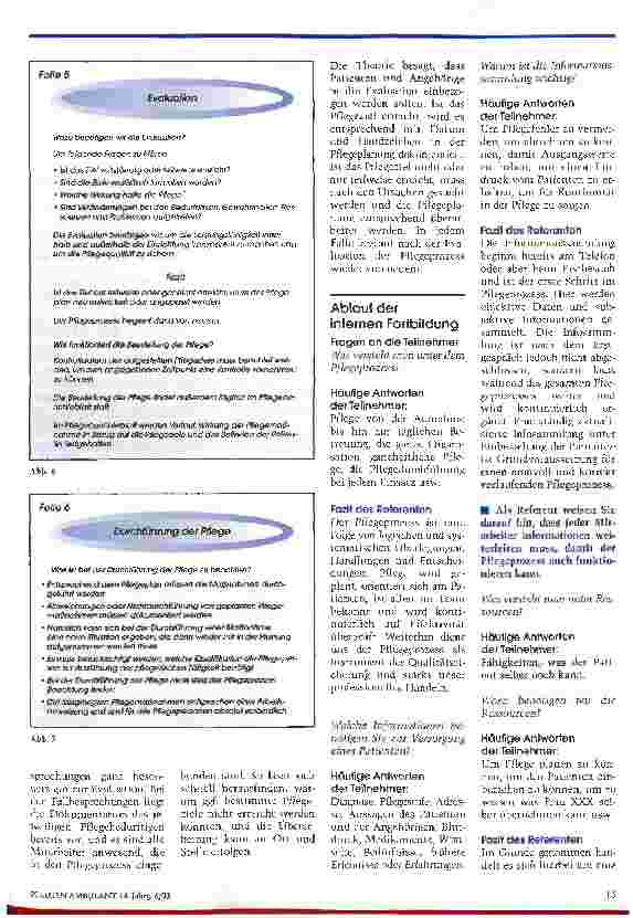 Vorschauseite 5: Nützliche Konzepte für In-House-Schulungen Teil 2: Pflegeprozessarbeit