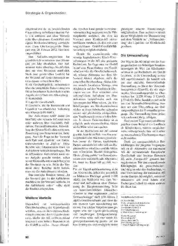 Vorschauseite 3: Gute Aktien für Kliniken