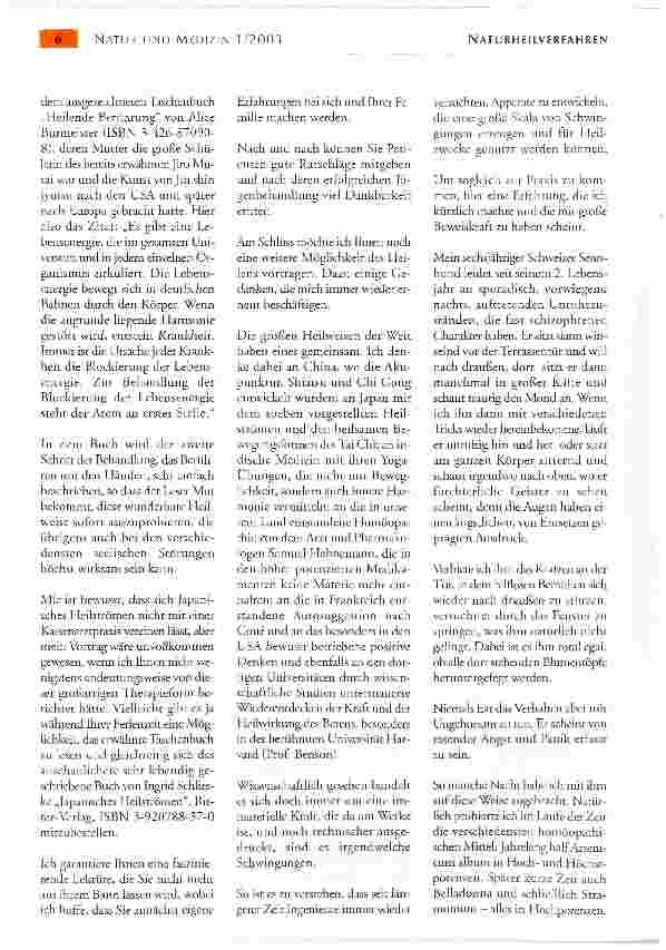 Vorschauseite 4: NATURHEILVERFAHREN BEI PSYCHOSOMATISCHEN ERKRANKUNGEN