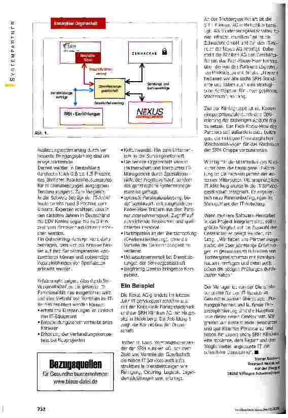 Vorschauseite 2: Externe Expertengruppe für das Krankenhaus Steigenden Anforderungen gerecht werden mit der IT-Servicegesellschaft