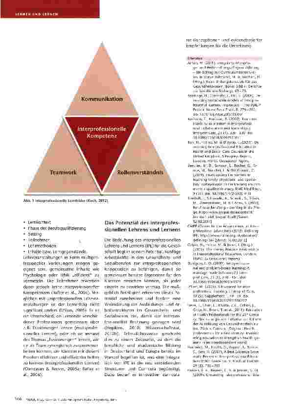 Vorschauseite 4: Interprofessionelles Lehren und Lernen Ein Paradigmenwechsel in der Ausbildung der Gesundheitsberufe ist notwendig