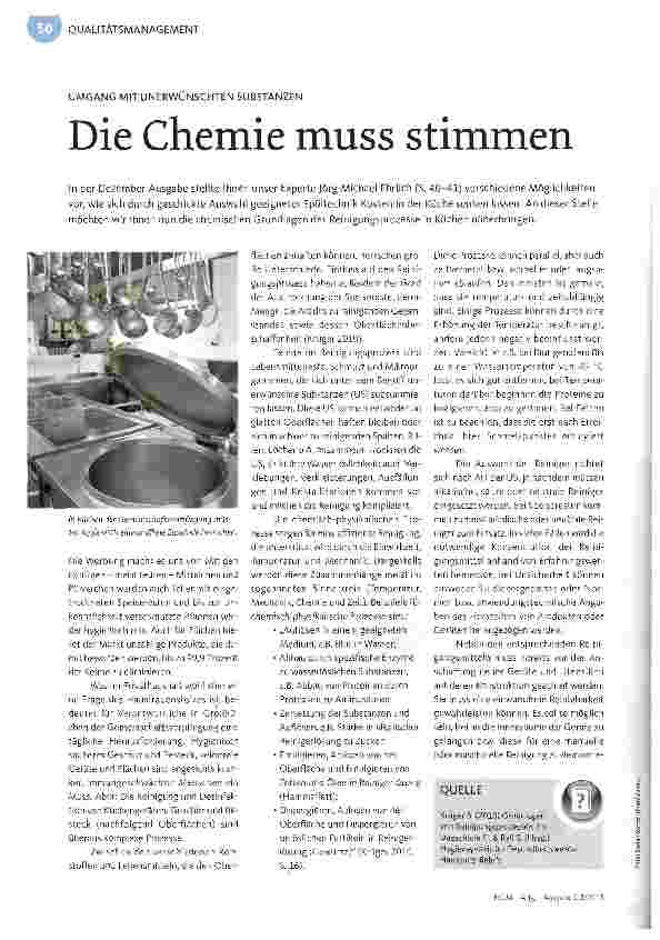 Vorschauseite 1: Die Chemie muss stimmen