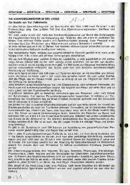 Vorschauseite 1: Die Krankenschwester in der UdSSR