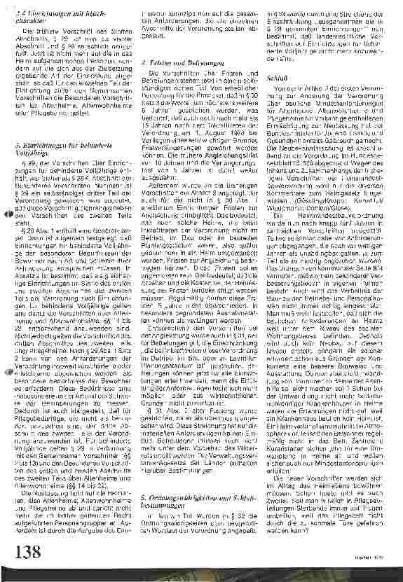 Vorschauseite 5: Heimmindestbauverordung novelliert