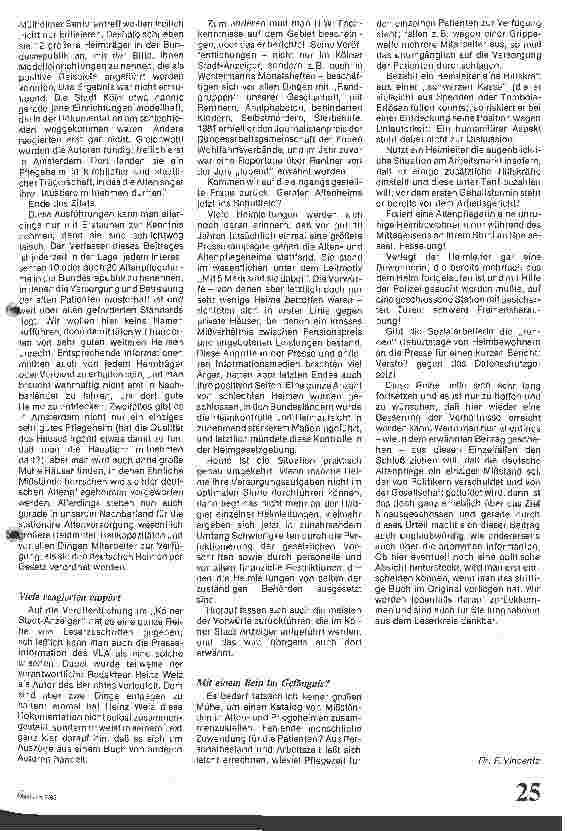 Vorschauseite 2: Altenheime im Schußfeld