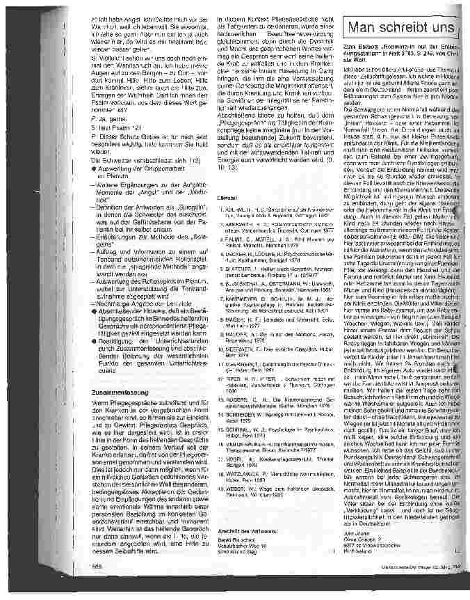 Vorschauseite 5: Das Pflegegespräch als Tätigkeit in der Krankenpflege