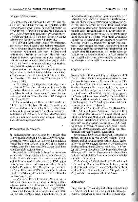 Vorschauseite 6: Juckreiz ohne Hautmanifestation - Welche State of the Art Pflegeintervention?