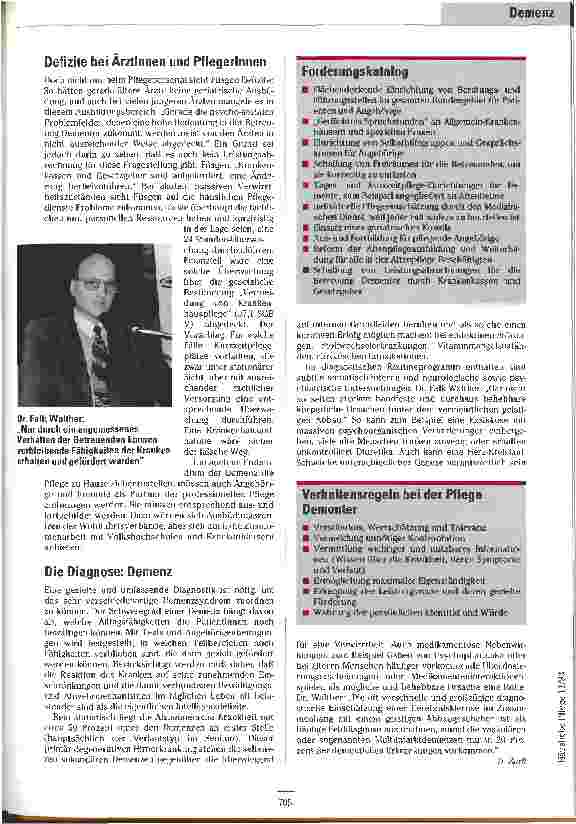 Vorschauseite 3: Häusliche Pflege dementer PatientInnen Expertenhearing in Weimar