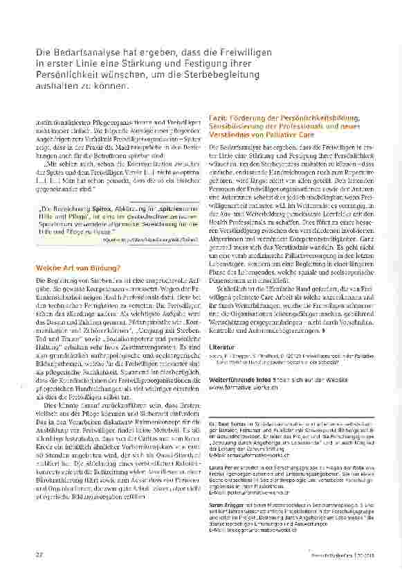 Vorschauseite 3: Soziales und Seelsorgerisches im Vordergrund!