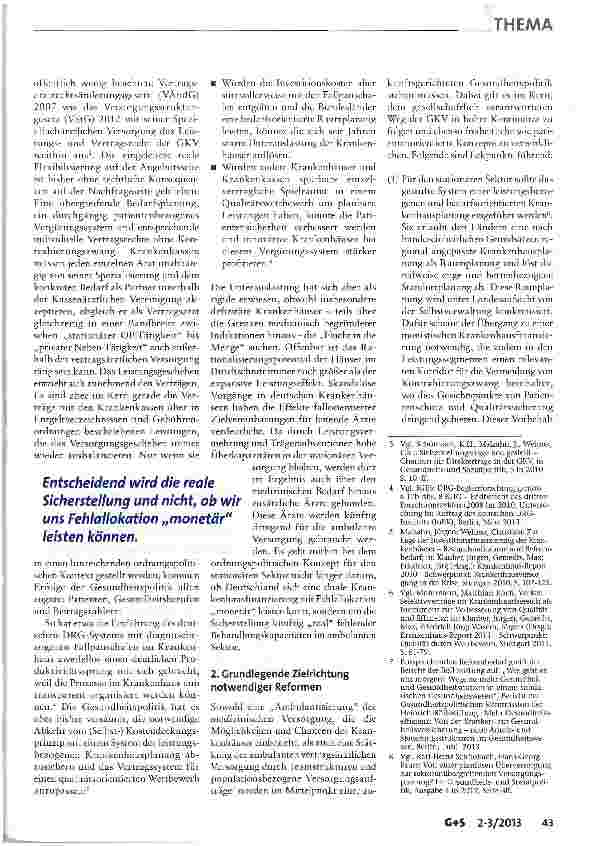 Vorschauseite 2: Modernisierung der Versorgungsstrukturen in der Krankenversicherung
