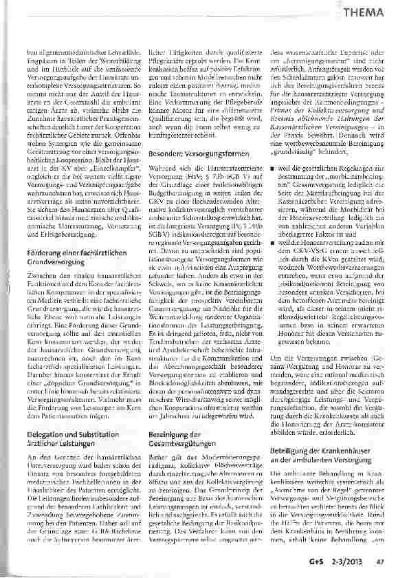 Vorschauseite 6: Modernisierung der Versorgungsstrukturen in der Krankenversicherung