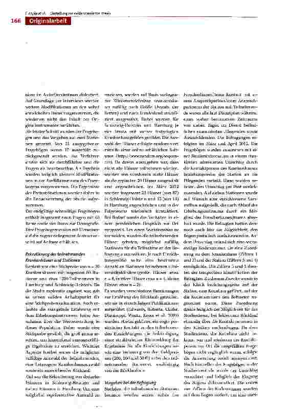 Vorschauseite 4: Einstellungen Pflegender in deutschen Krankenhäusern zu einer evidenzbasierten Pflegepraxis