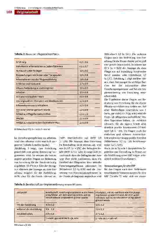 Vorschauseite 6: Einstellungen Pflegender in deutschen Krankenhäusern zu einer evidenzbasierten Pflegepraxis