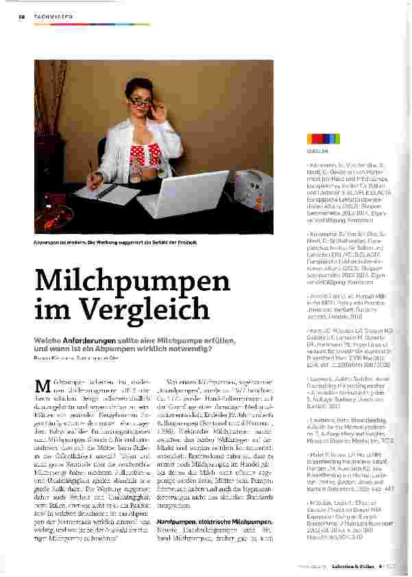 Vorschauseite 1: Milchpumpen im Vergleich