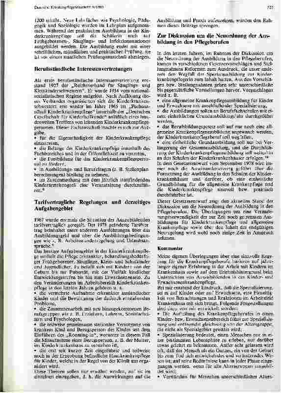 Vorschauseite 4: Entstehung und Entwicklung des Kinderkrankenpflegeberufes