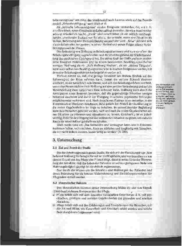 Vorschauseite 4: Hoffnung als innere Kraft Alte Menschen brauchen Anerkennung und tragende Beziehungen/Ergebnis einer Studie