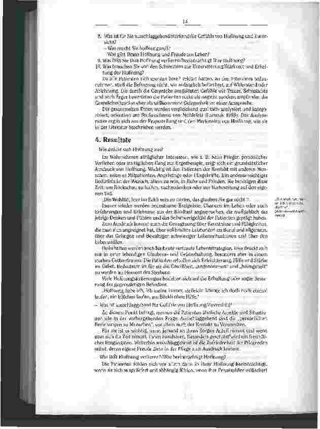 Vorschauseite 6: Hoffnung als innere Kraft Alte Menschen brauchen Anerkennung und tragende Beziehungen/Ergebnis einer Studie