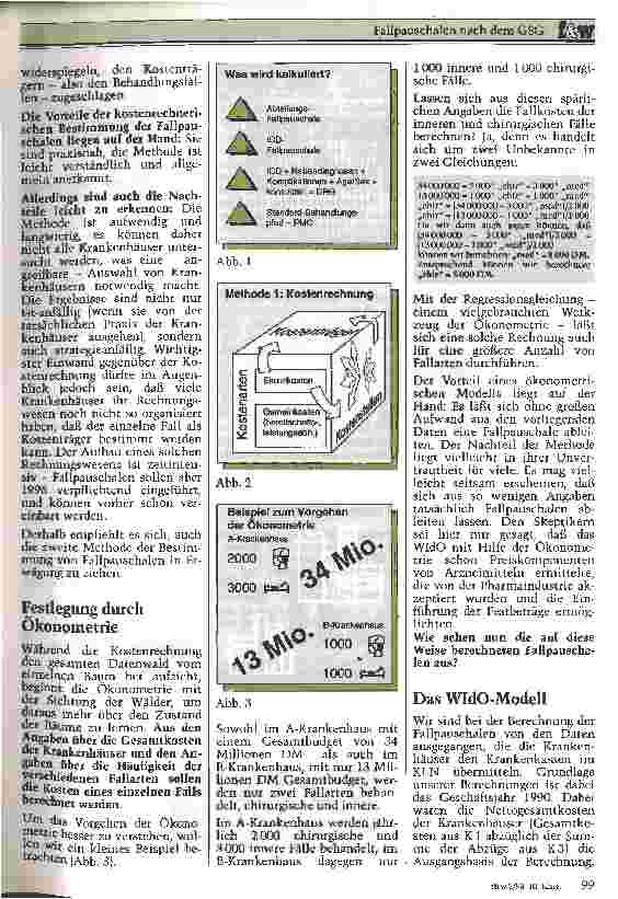 Vorschauseite 2: Fallpauschalen nach dem GesundheitsStrukturGesetz WIdO Winner und Loser Ein ökonomisches Modell und erste Anhaltspunkte zu den Auswirkungen