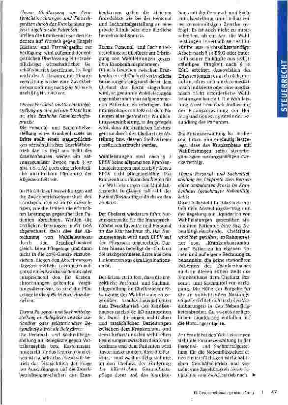 Vorschauseite 2: Schönheitsoperationen, Wahlleistungen & Co.