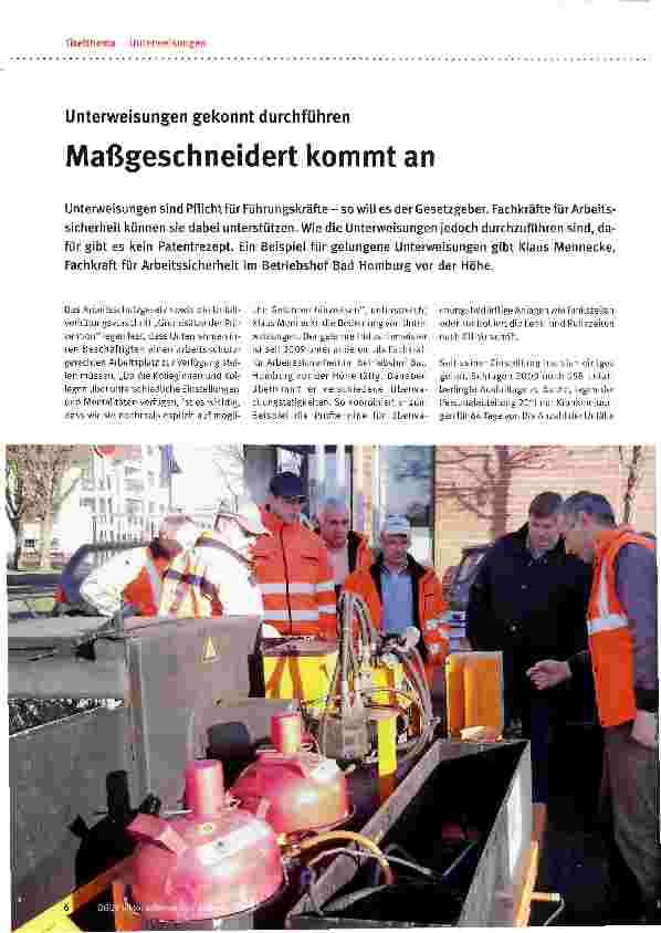 Vorschauseite 1: Maßgeschneidert kommt an