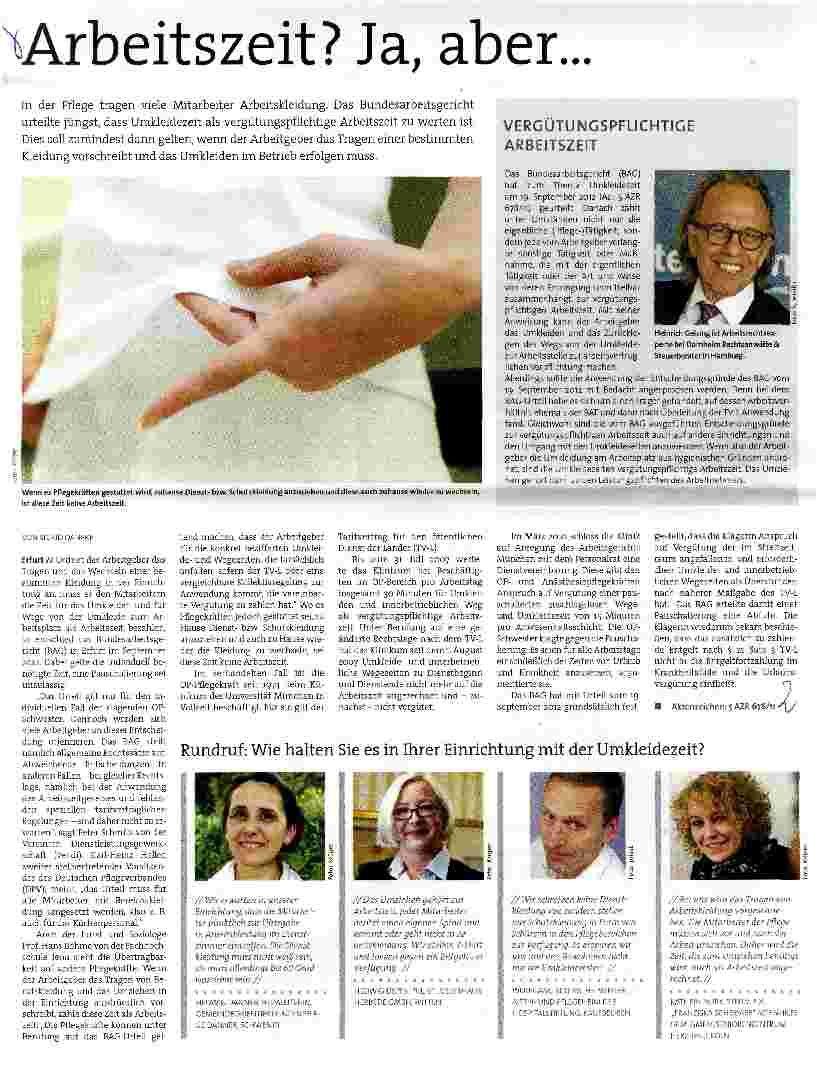 Vorschauseite 1: Arbeitszeit? Ja, aber...
