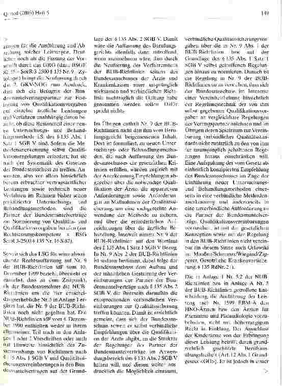 Vorschauseite 6: Spezialleistung kann auf Artzgruppen konzentriert werden Bundessozialgericht, Urteil vom 30. Januar 2002