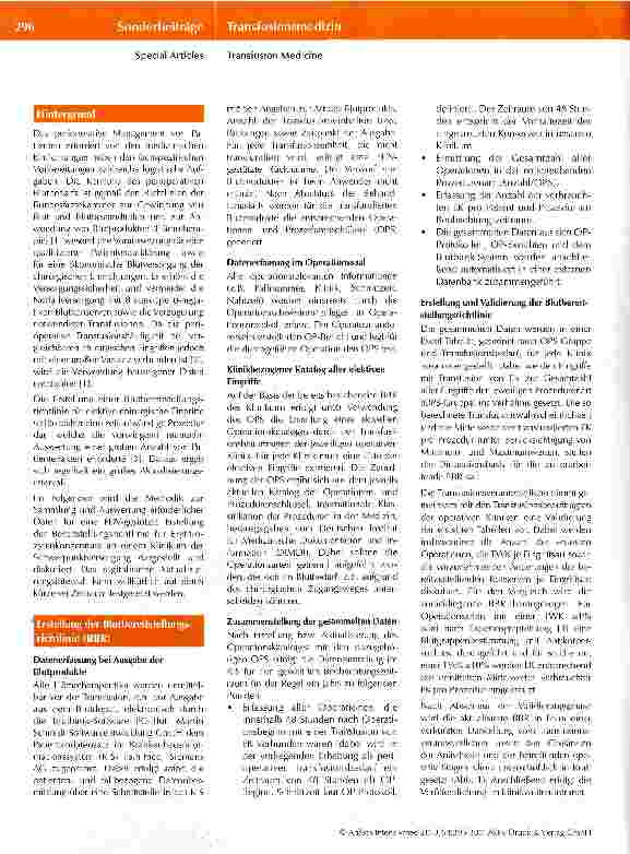 Vorschauseite 2: EDV-gestützte Erstellung einer Blutbereitstellungsrichtlinie