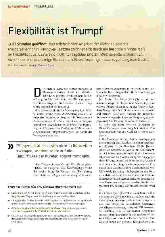Vorschauseite 1: Flexibilität ist Trumpf